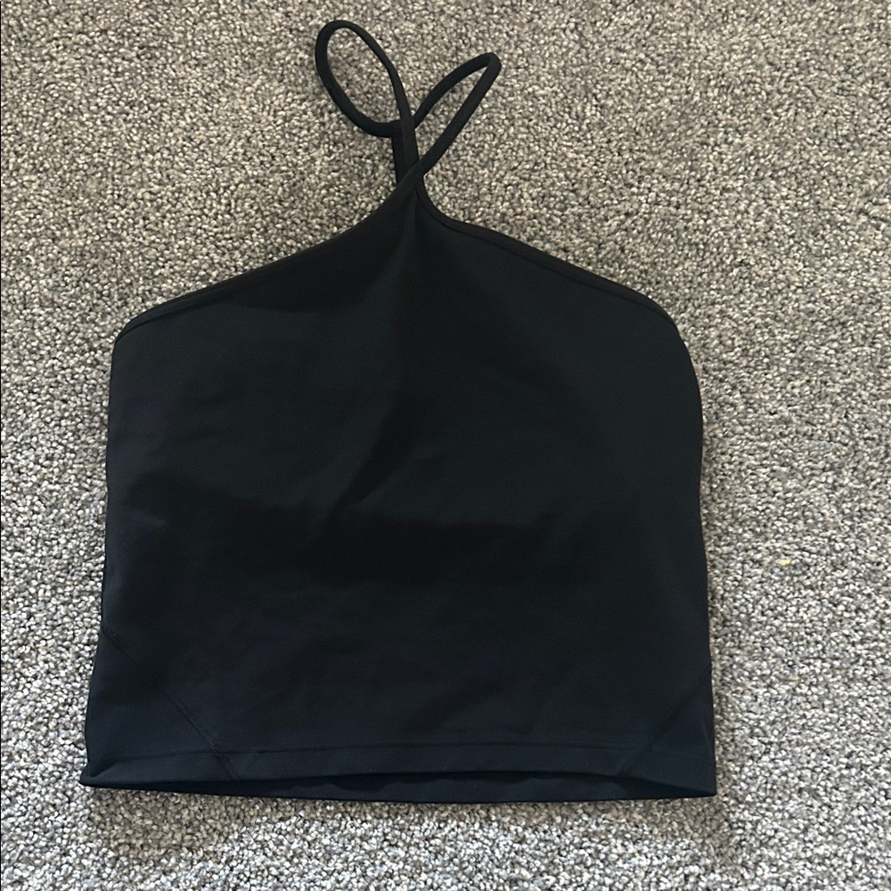 lululemon athletica Black Cross-Back Halter Tank